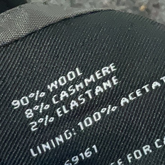 Carlisle Wool & Cashmere Gray Ruffled Hem Pencil Midi Skirt Size 4 Small S - Picture 4 of 5